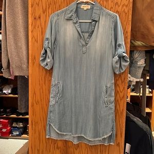 Cloth & Stone lightweight denim mini dress